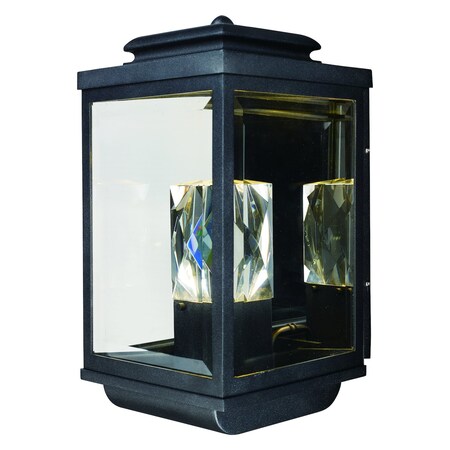 Maxim Mandeville Led 2-Light Outdoor Wall Lantern 53526CLGBK